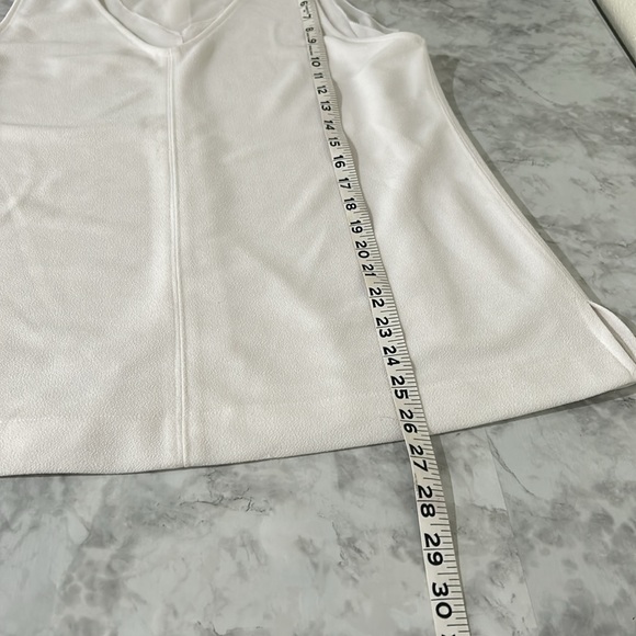 BANANA REPUBLIC WOMENS SLEEVELESS BLOUSE WHITE  Sz SMALL - Picture 10 of 10